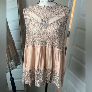 A Beautiful Soul High Neck Lace Tank